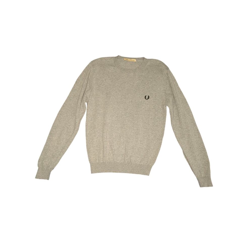 Fred Perry x Journal Standard Crewneck Knit Sweater Gray Men’s Size Medium